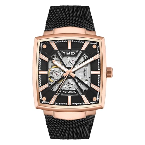 Image of TIMEX Signio Black Square Dial Analog Men Watch - TWEG32003