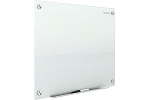 Quartet Glass Dry Erase Board, 4 x 3 Frameless Magnetic Whiteboard