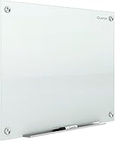Quartet Infinity G4836W Magnetic Glass Dry Erase Whiteboard, 48x36 Frameless, Scratch-Resistant, Wall Mount