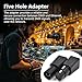 Zhupoub (1 Pair) 5 Pin Male/Female XLR DMX Connector to RJ45, This Adapter can use Any CAT-5 Ethernet Cable as a DMX512 Cable, Converted for use in Various Music,Sound scenarios
