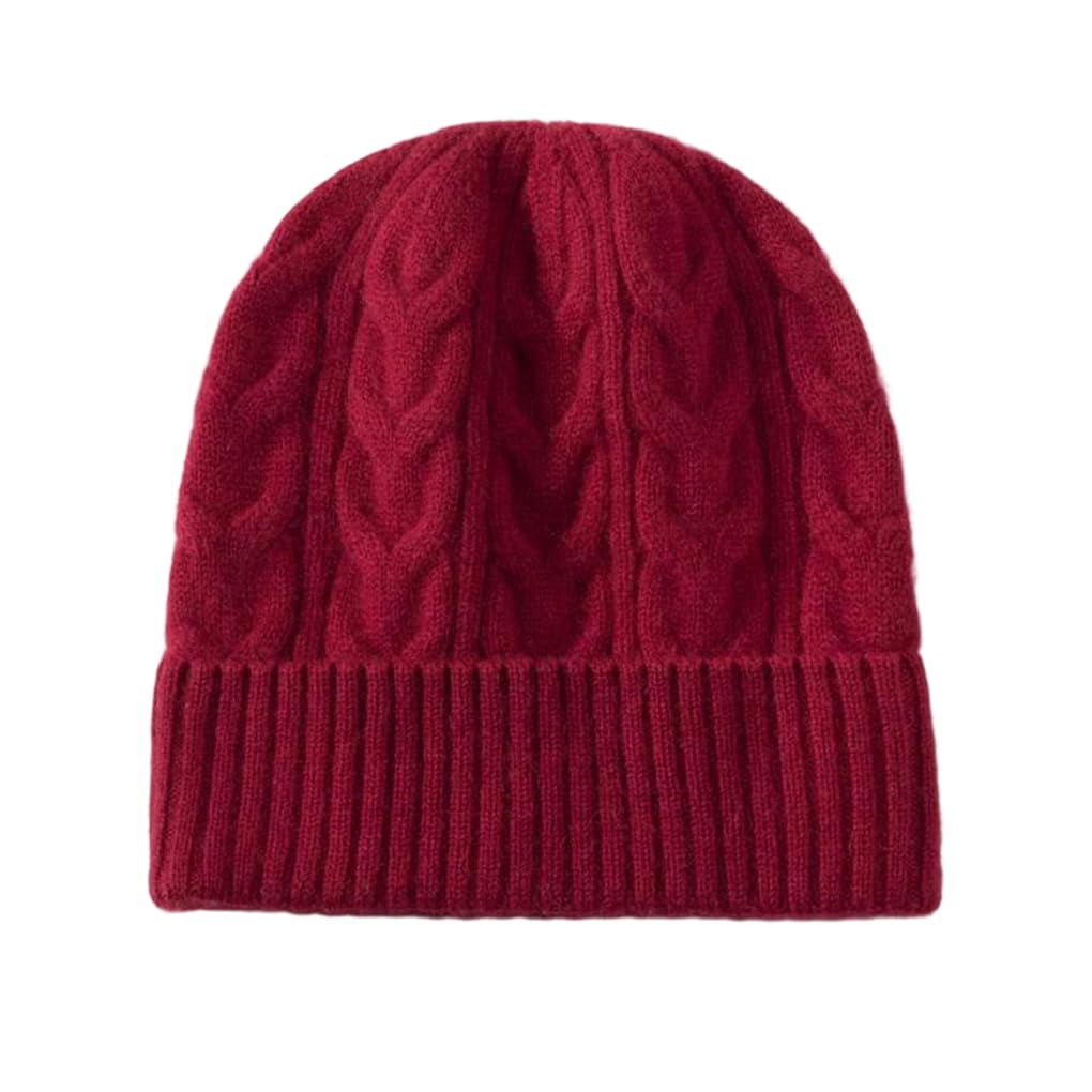 Bonnet en cachemire tricoté haut de gamme pour affronter le froid de l'hiver avec élégance