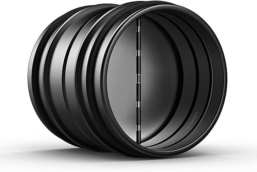 AC Infinity Amortiguador de corriente trasera de 8 pulgadas, inserto de conducto de flujo de aire unidireccional con cuchillas plegables con resorte