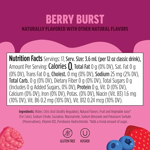 Image of Ninja Thirsti Flavored Water Drops, Seltzer Berry Lemon Variety | Zero Calorie, Zero Sugar, 20 Drinks, 3 Pack, Compatible with All Ninja Thirsti Drink Systems - WC1000, WC2000 & WC3000, WCFV1