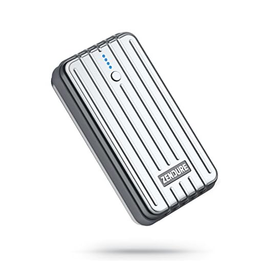 Zendure A2 kompakte Powerbank 6700mAh Externer Akku Portable Charger 2.4A Ausgang für iPhone,iPad,Samsung Galaxy und mehr Smartphones (Silber)