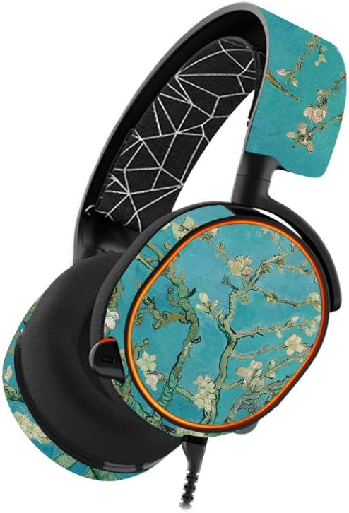 MightySkins Skin Compatible with SteelSeries Arctis 5 Gaming Headset - Almond Blossom | Protective, Durable, and Unique Vinyl wrap Cover | Easy to Apply, Remove, and Change Styles | Made in The USA