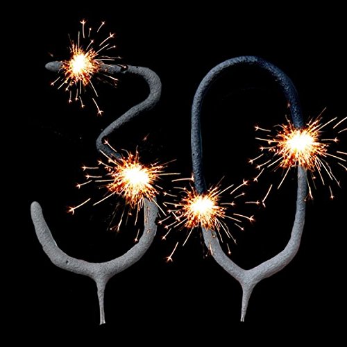 Wunderkerzen-Set für Tortendeko zum 30. Geburtstag, Geburtstagskuchen-Dekoration Cover