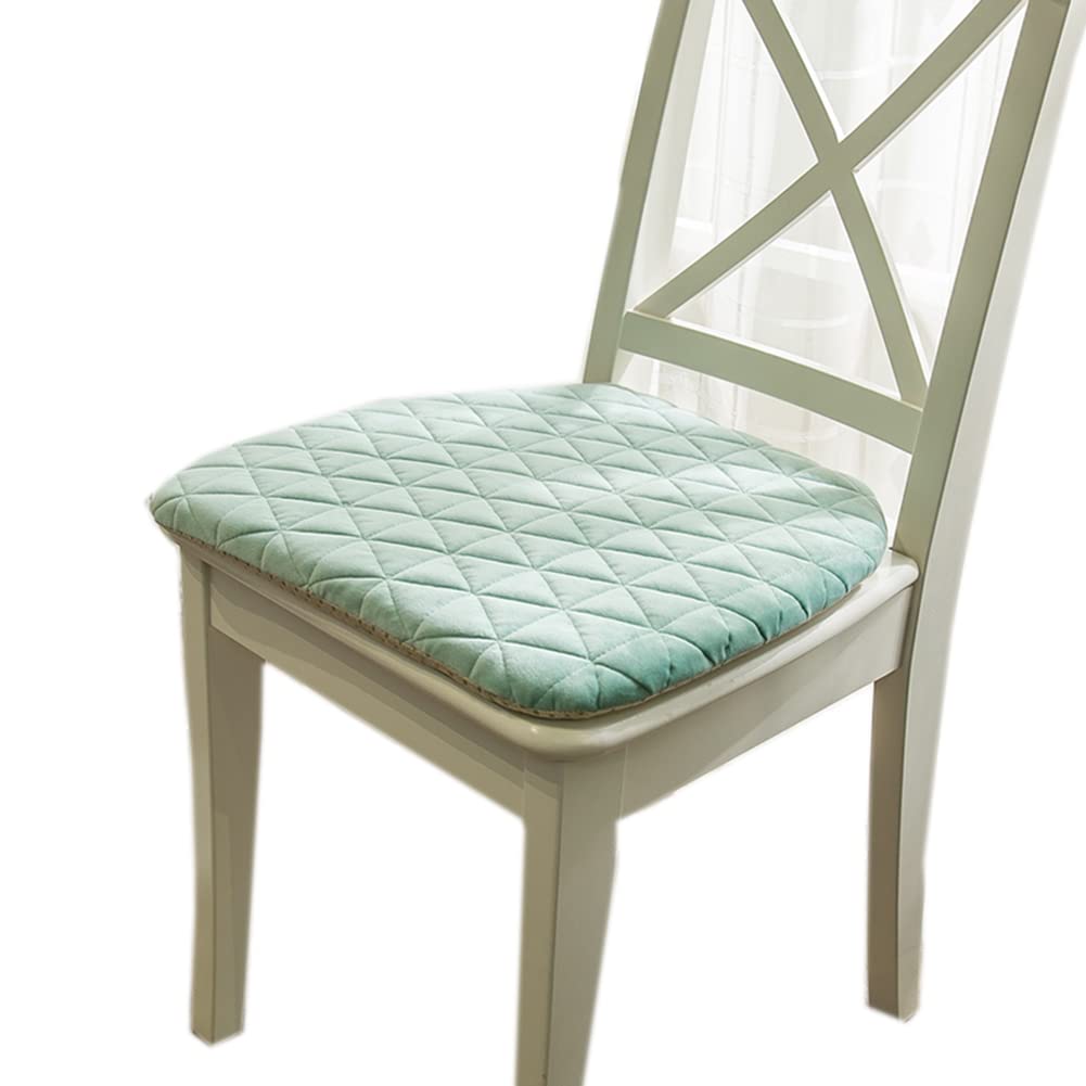 Coussin de chaise de salle à manger vert lot de 4 avec attaches cuisine maison
