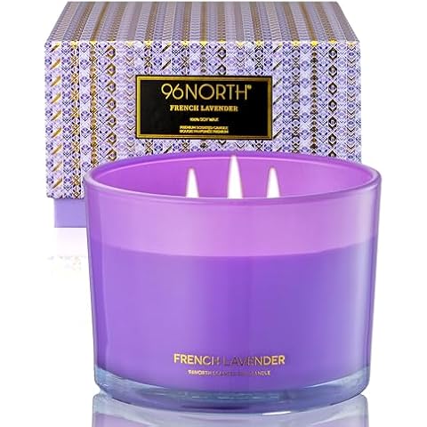 96NORTH Luxury Lavender Soy Candle Cover
