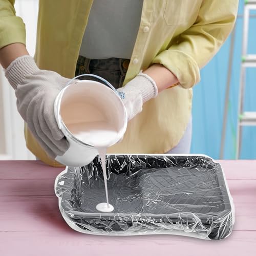 50 Stück Einweg Abdeckungen für 9 Zoll Farbwannen- Farbe Pfanne Liners, Leicht zu Reinigen und Farbwechsel