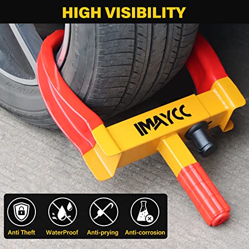 Imaycc 053 Wheel Lock For Car 2 Packs, Heavy Duty Trailer Wheel Lock thumb #2