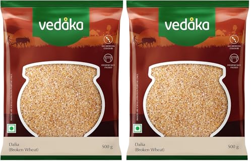 Image of Amazon Brand - Vedaka Dalia (Broken Wheat), 500 g (Pack of 2)