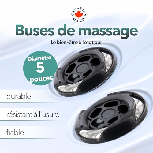 Jet massage hydrodynamique 5 pouces avec buse rotative orientable