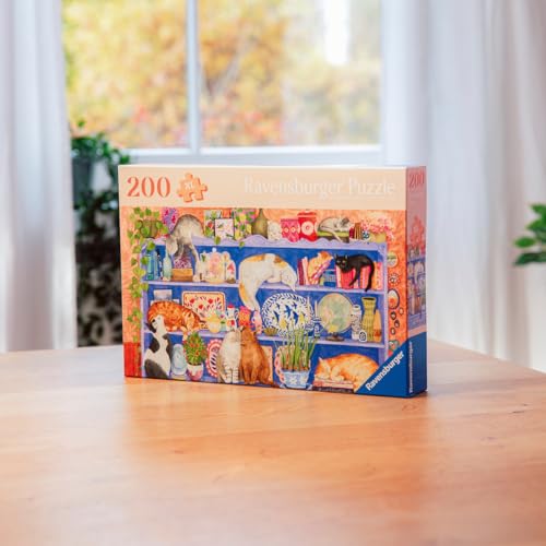 Puzzle 200 pièces : Chats sur 'étagère Ravensburger France - vue 4