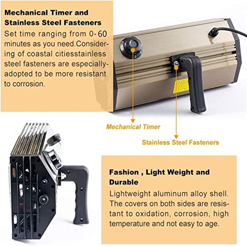 1000W Baking Infrared Paint Curing Lamp For Car Bodywork Repair Paint Dryer, Handheld Halogen Heater Light Shortwave Infrared Lamp For Car/Furniture #TOP3