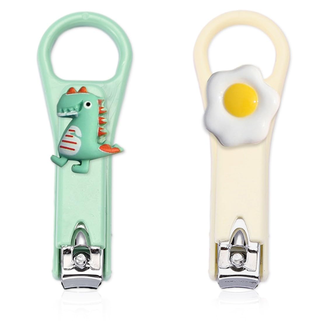 2 Pezzi Tagliaunghie per Neonati e Bambini, Tagliaunghie In Acciaio Inossidabile Di Alta Qualità, Design Della Lama Curva, Sharp Non Danneggia L'Armatura, Cura delle Unghie e Manicure