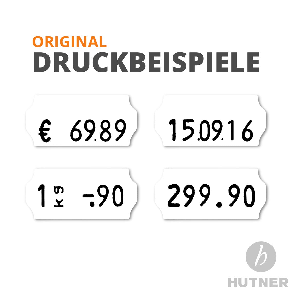 Preisauszeichner Set Jolly C6 inkl. 10 Rollen 26x12 Preisetiketten - weiss Tiefkühl + 1 Farbrolle | Auszeichner Jolly | HUTNER