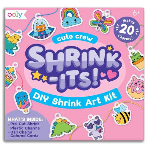Ooly DIY Shrink Art Charms Kit, 28 Pc – Cute Crew | Ages...