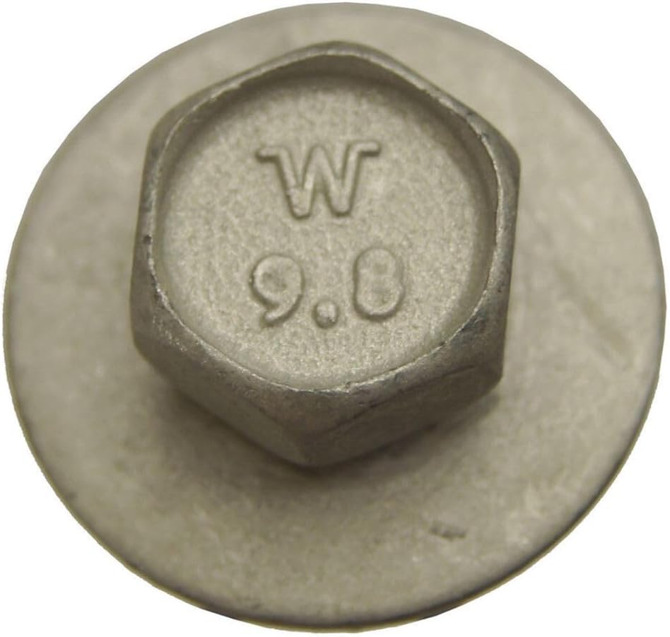 2 Set of - Fits Bolts Pack of 1.25 W/Washer Silver 13MM-Head Size 16MM-Thread Length 9.8-Bolt Grade (Overall) 1.25MM-Thread Pitch 29MM-Washer Diameter 11516593