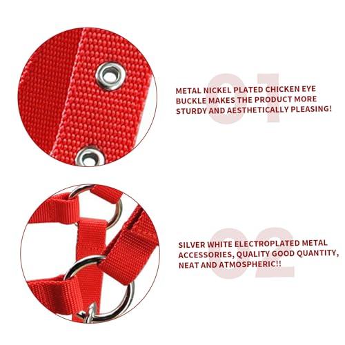 Cabestro para caballos ajustable de cuerda liviana con hebilla de metal 6