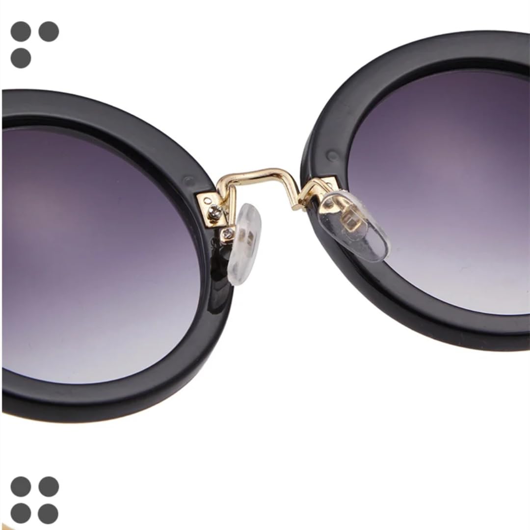 Modne okulary przeciwsłoneczne w stylu vintage z okrągłą oprawką, damskie, przezroczyste, anty-blu-ray, luksusowe