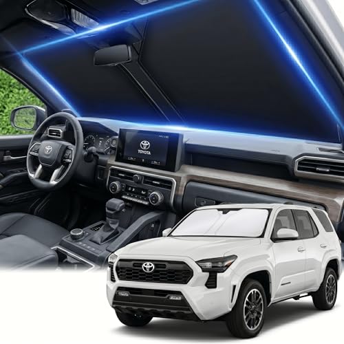 Windshield Sun Shade for Toyota 4Runner 2010-2024 2025 2026 Front Window Shade Custom Fit 4Runner...