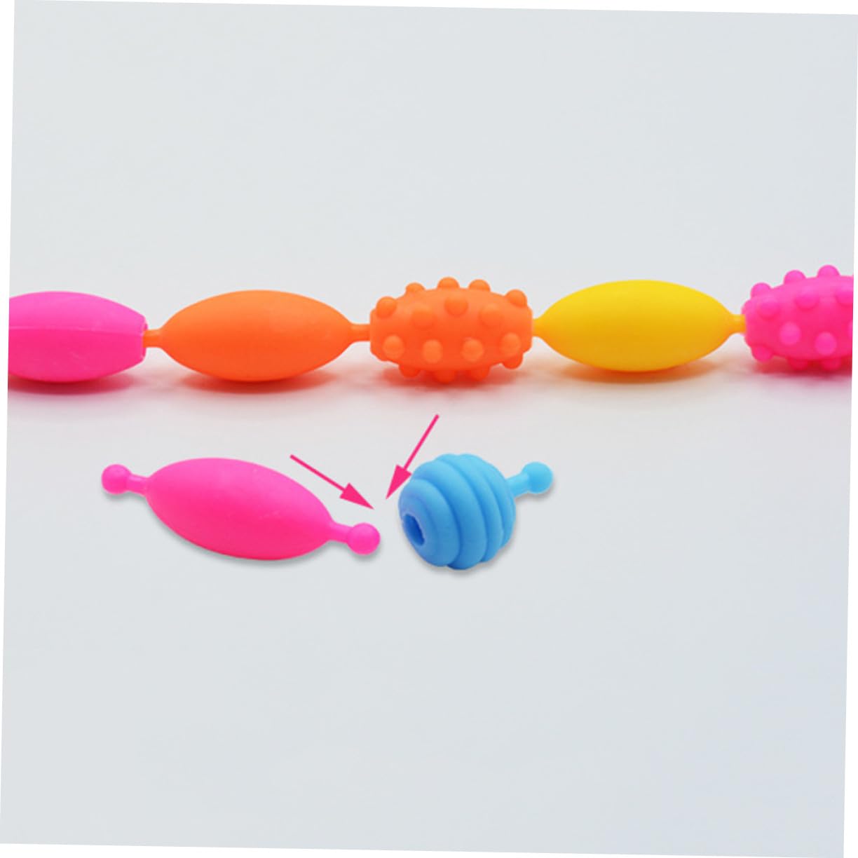 Cuentas de Plástico para Manualidades Diy, 1 Caja, Juego para Niñas