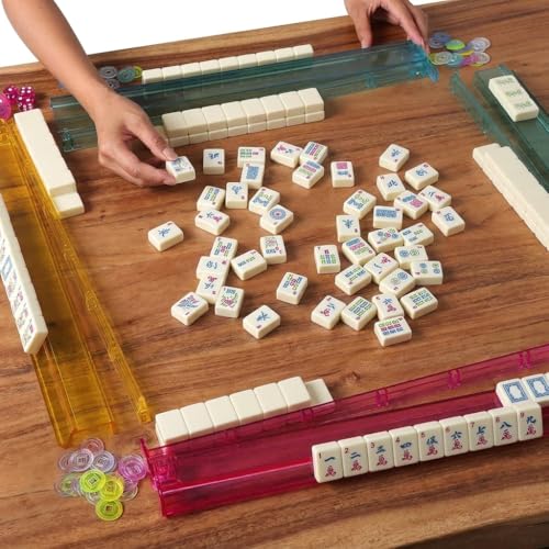 Juego American Mahjong con 166 Fichas y Bolsa Rosa miniatura 7