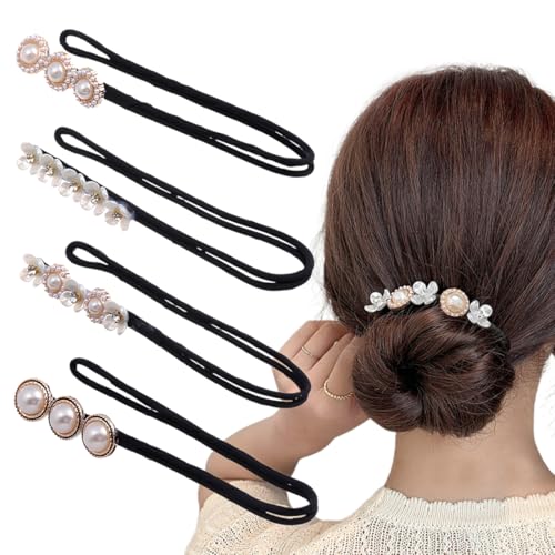 moños accesorios accesorios pelo donut moño accesorios para el peloCabello Donut Maker para Cabello Fino Donut Moño Mujer Cabello, Accesorios para el Cabello con Giro Francés Donuts Moño