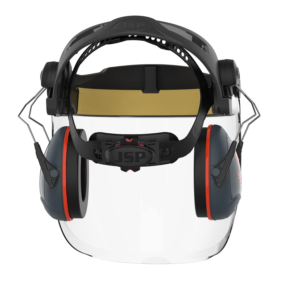 JSP EVOGuard C2 Diadema Industrial con Visor Antivaho, Sistema Completo | Diadema industrial con visor transparente antivaho sin necesidad de casco. EN 166 certificado.