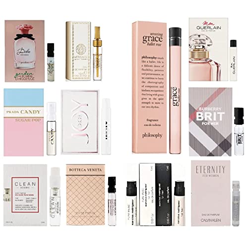 12 Women's Designer Fragrance sampler collection - 12 High End Perfume Vials