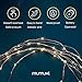 MUMUXI 24 Pack 7.2ft Fairy Lights Battery Operated String Lights, 20 Mini Battery Powered LEDs for Centerpiece Table Decorations, Wedding Party Bedroom Mason Jar Christmas, Warm White