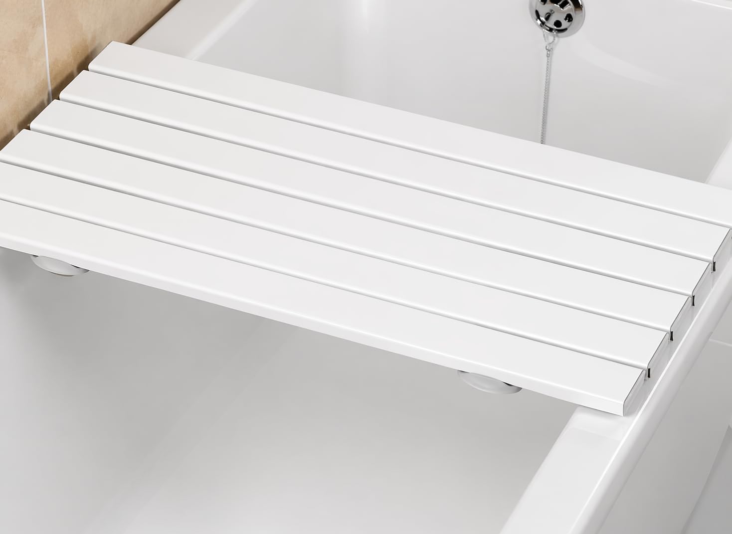 Tavola da doccia regolabile per anziani, disabili o recupero, antiscivolo, per vasca da bagno e doccia, per lavaggio, cura della persona, sicurezza (66 cm)