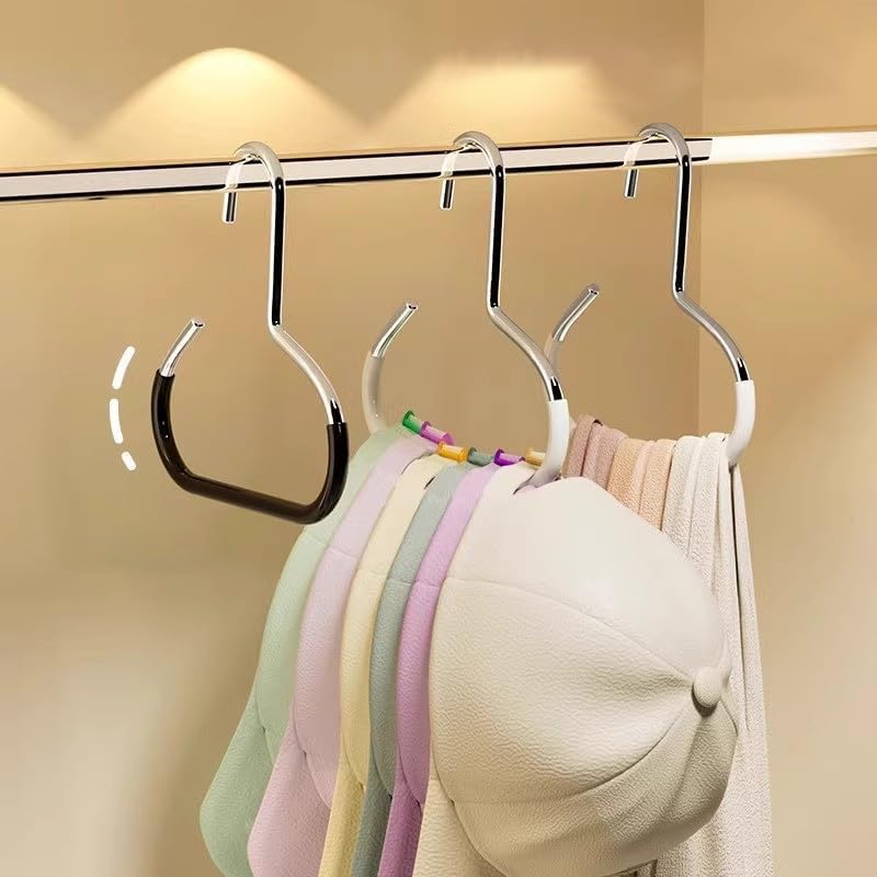4 - Piece Random Color Dorm Room Closet Multi - Function Hook, Household Clothing Storage Hanger for Wardrobe Organization