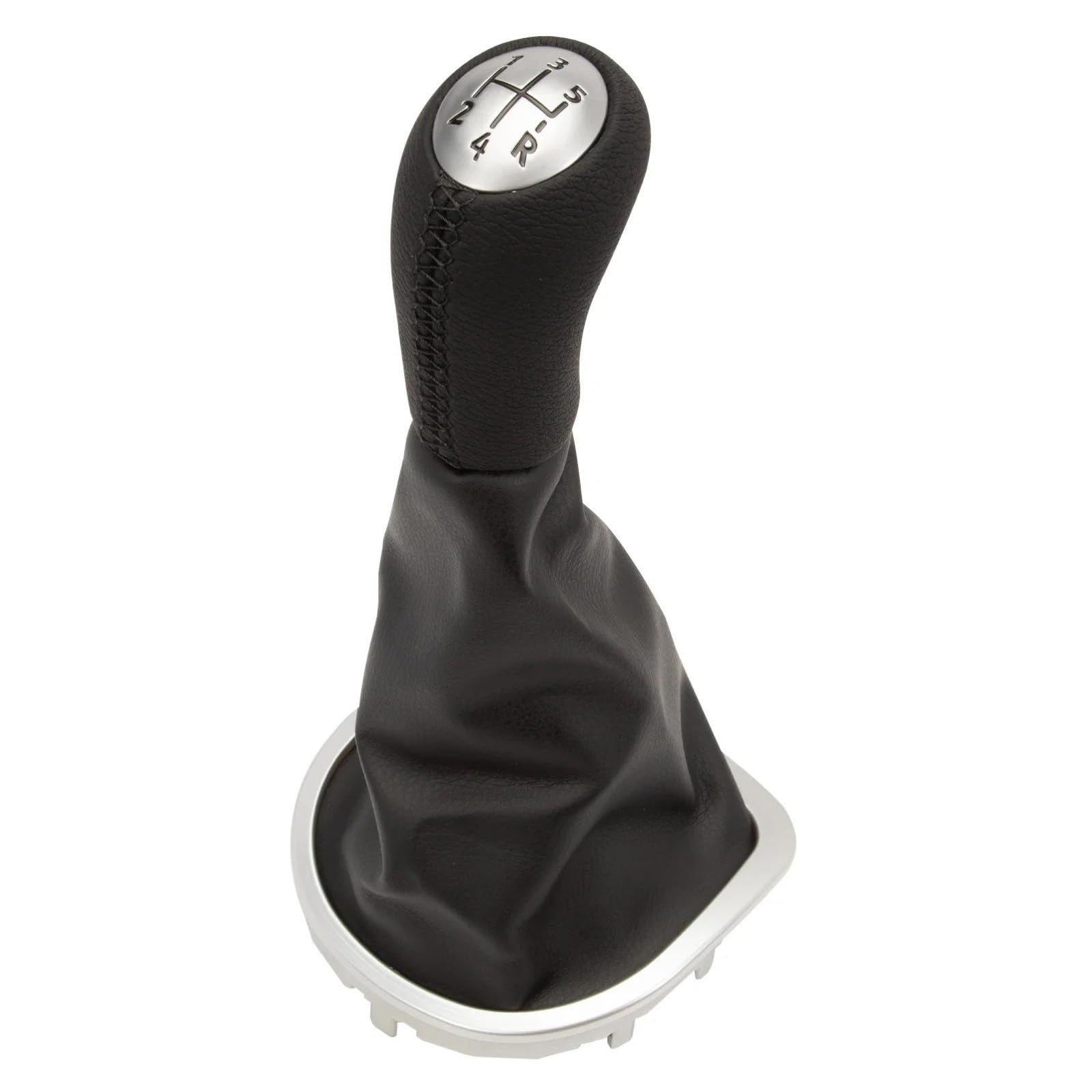 XZCVTYW Car Lever Gear Shift Knob 5 Speeds PU Gear Stick Gaiter Compatible with for Renault for Clio III Gear Knob Car Speed Shifter Manual Shifter