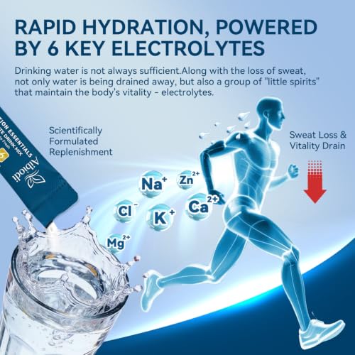 Image of Electrolytes Powder Packets - Sugar Free & Zero Calorie Liquid Daily Drink Mix - Instant Hydration & Energy Supplement with 6 Electrolytes and 5 Vitamins, Keto Friendly & Vegan - 36 Sticks
