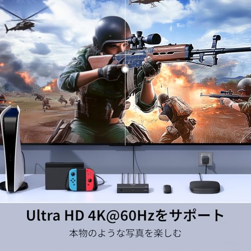 UGREEN HDMI切替器 3入力1出力 4K60Hz