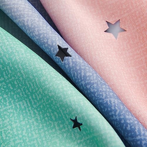 Image of XiDi Curtains for Bedroom Decor, Rainbow Pinkgreen grey34 /54