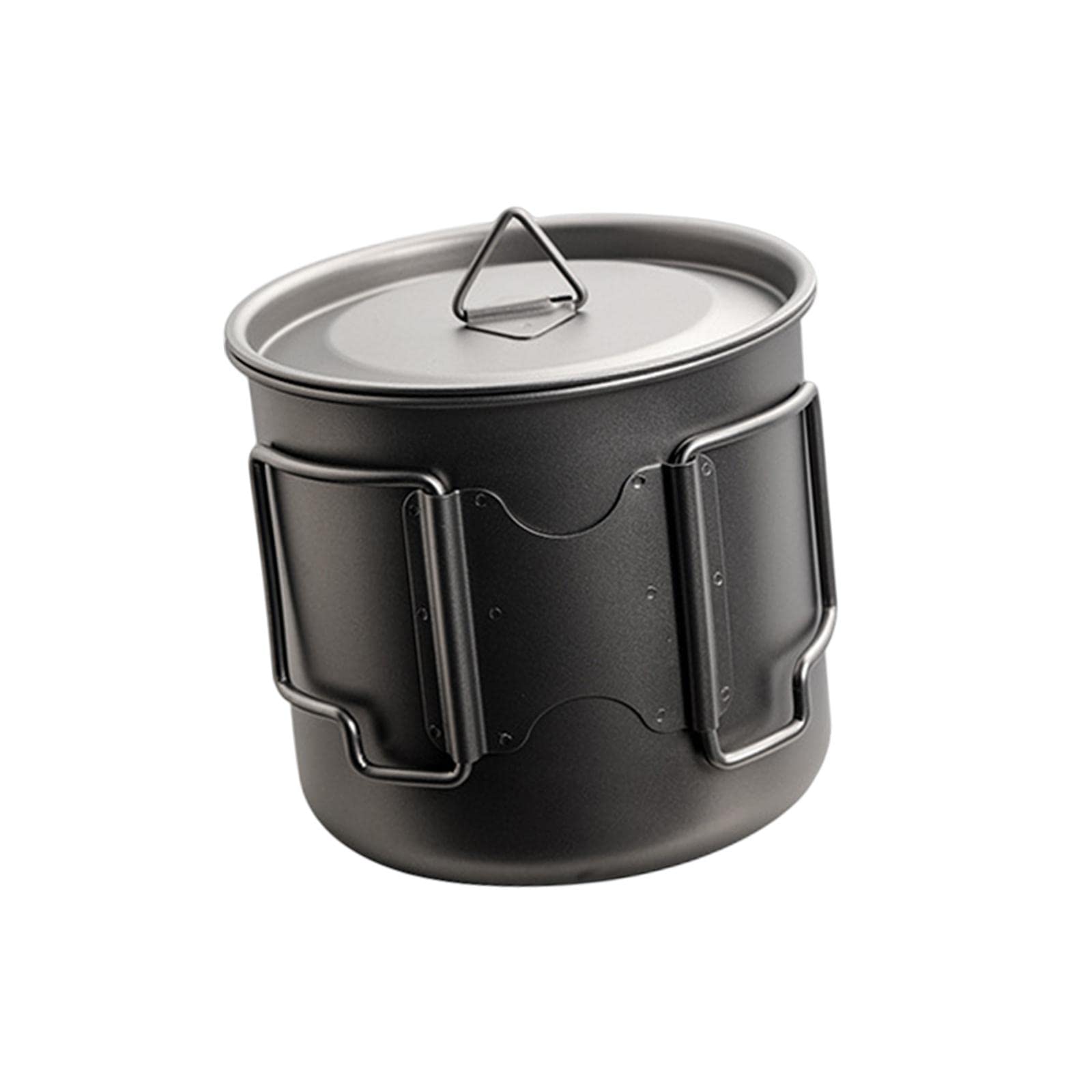 Mug Poignée Ergonomique Intégré Casserole Bouteille à Café Gobelet Portable Résistant à La Rouille Titane Adapté pour Extérieur