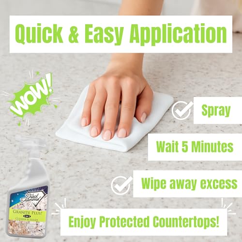 Image of Granite Plus Cleaner & Sealer + Ultimate Grout Cleaner W / Brush, 2 Quarts | Acid-free formula deep cleans grout on tile floors. Safe for marble, travertine, granite and all natural stone.