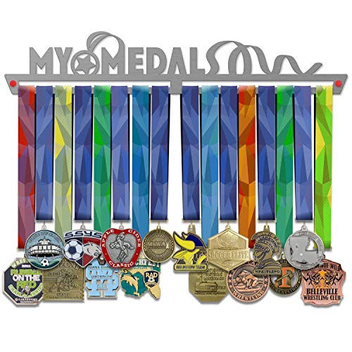 VICTORY HANGERS Soportes Para Medallas MY MEDALS Gancho Exhibidor de Medallas | Medallero| Elegante Expositor Para Medallas * 100% Acero Inoxidable | Percha Para Medallas | Para Los Campeones !