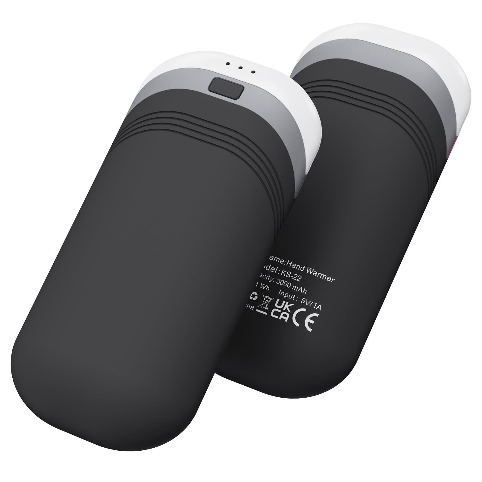 2 Pack Hand Warmers Rechargeable,Thermally Conductive Silicone Hand Warmers for 360° Double-Sided Heat, Ultra-Thin，Portable Pocket-Sized USB Electric Handwarmer, Electronic Gifts for Men Women