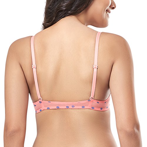 Image of Amante Every de Red Printed Underwired Lightly Padded Everyday Bra