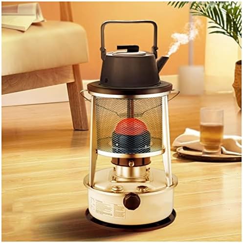 Xrdbfd 9000BTU/H Kerosene Stove Heater, 4.6/6L Kerosene Stove Burner, Adjustable Firepower Kerosene Heater, Indoor/Outdoor Kerosene Stove,6Lwhite
