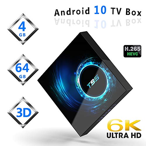 Android 10.0 TV Box, [2020 Updated Edition] Smart Android TV Box Media Player