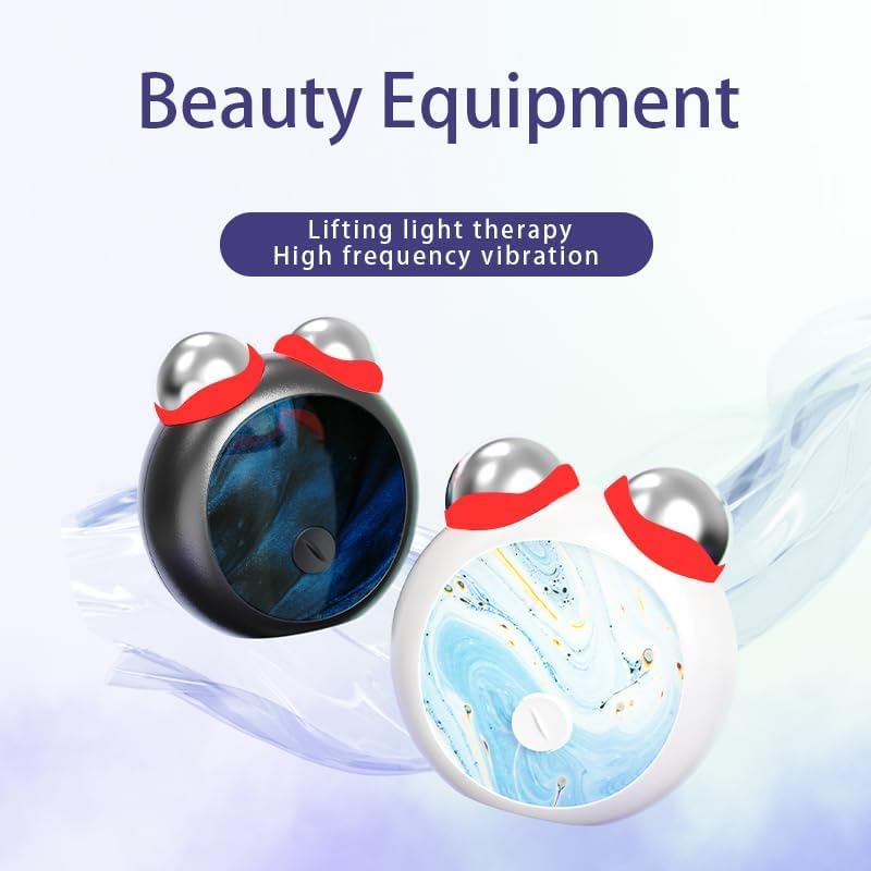 3-in-1 Skin Care Tools,Microcurrent Facial Device, Face Neck Lift Device, Double Roller Facial Massager, Promote Skin Care Absorption, Light Lines (White) - Image 11