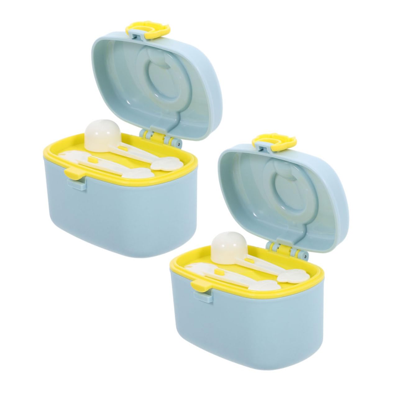 Sosoport Travel Milk Powder Dispenser Formula Storage Holder Scoop Airtight Seal