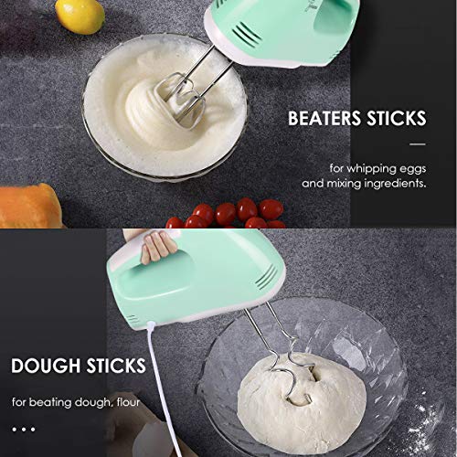 Seven-first 2021 Upgraded Electric Hand Mixer, 7-Speed Hand Mixer, Portable Kitchen Hand Held Mixer, Egg Whisk, Cake Mixer, Cream Food Beater, Baking & Cooking
