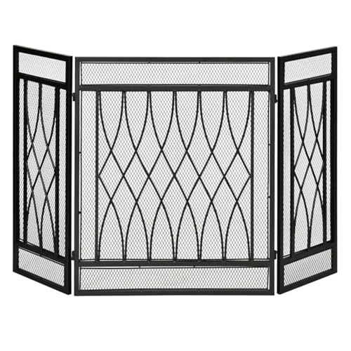 Barrera decorativa de metal para sala de estar con acabado clásico 8