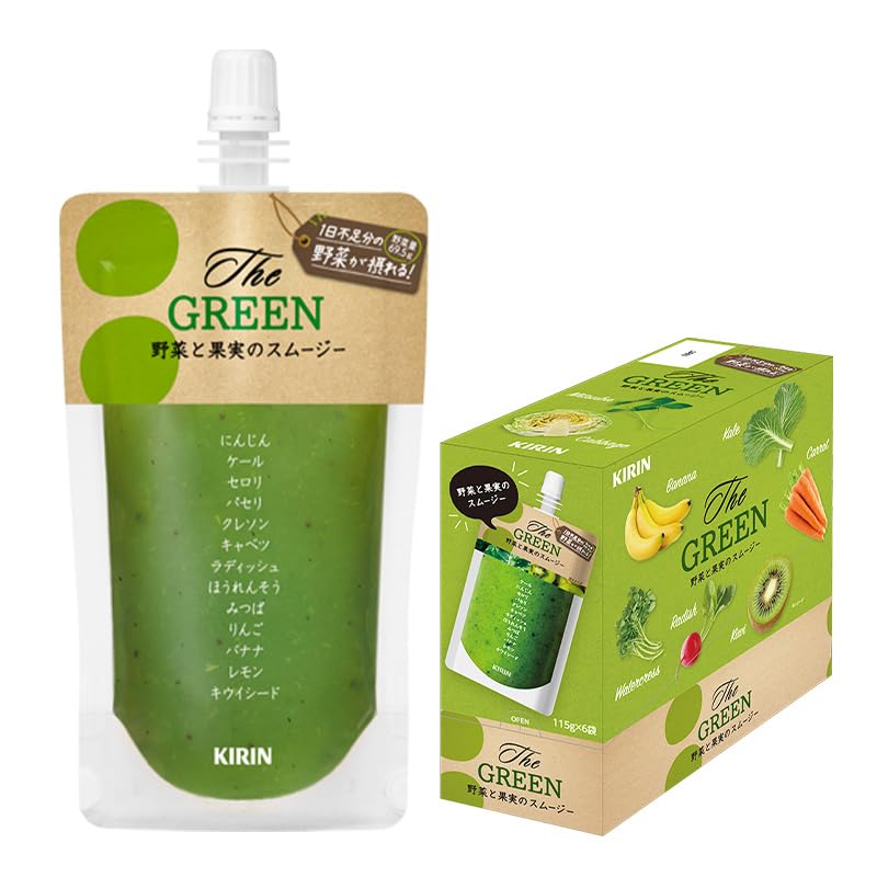 Amazon.co.jp: キリン The GREEN 115g パウチ 30個入 野菜 果実