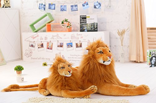 Image of Tickles Jungle Babbar Sher Gir Gujrati Lion Stuffed Soft Plush Toy 20 Cm - Brown